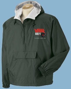 WMBR Green Nylon Hoodie