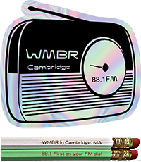 2021 WMBR Sticker and Pencils