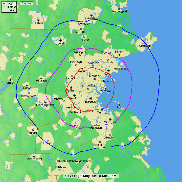 WMBR Contour Map